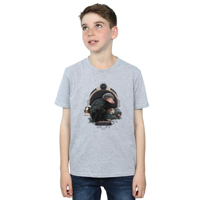 Fantastic Beasts Boys Baby Nifflers T-Shirt / Sports Grey